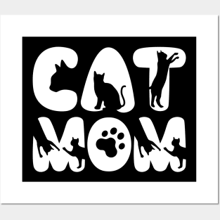 Cat Mom Posters and Art